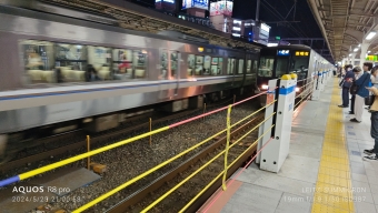 三ノ宮駅から明石駅の乗車記録(乗りつぶし)写真
