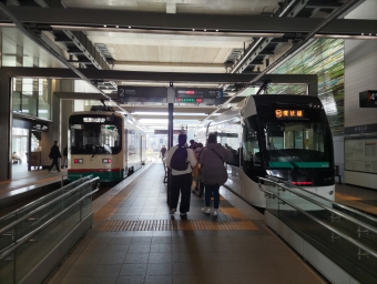 富山駅停留場から富山駅停留場の乗車記録(乗りつぶし)写真