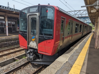 妙高高原駅から長野駅の乗車記録(乗りつぶし)写真