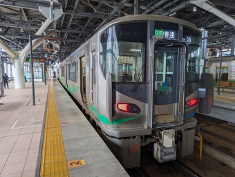 富山駅から泊駅の乗車記録(乗りつぶし)写真