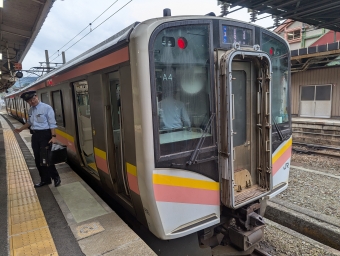 越後湯沢駅から水上駅の乗車記録(乗りつぶし)写真