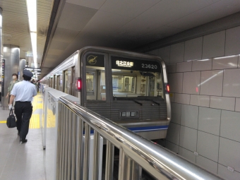 四ツ橋駅から西梅田駅の乗車記録(乗りつぶし)写真