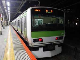 品川駅から大崎駅の乗車記録(乗りつぶし)写真