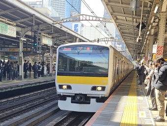 秋葉原駅から船橋駅の乗車記録(乗りつぶし)写真