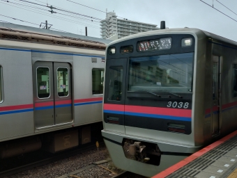 京成上野駅から成田空港駅の乗車記録(乗りつぶし)写真