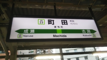 町田駅から八王子駅の乗車記録(乗りつぶし)写真