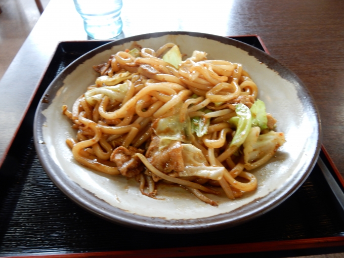 鉄道乗車記録の写真:駅弁・グルメ(2)        「関駅隣接の道の駅「関宿」で食べた「みそ焼きうどん」
￥760-」