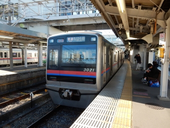 京成津田沼駅から京成千葉駅の乗車記録(乗りつぶし)写真