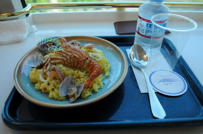 鉄道乗車記録の写真:駅弁・グルメ(6)        「カフェで食べた「海の幸ピラフ」￥1,400-」