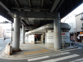菊名駅から東白楽駅の乗車記録(乗りつぶし)写真