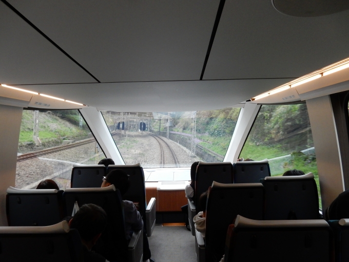 鉄道乗車記録の写真:車内設備、様子(2)     「後部展望席」