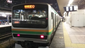 西大井駅から新宿駅の乗車記録(乗りつぶし)写真