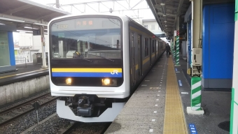 館山駅から君津駅の乗車記録(乗りつぶし)写真