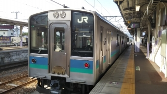 松本駅から信濃大町駅の乗車記録(乗りつぶし)写真