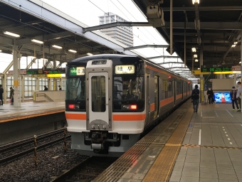 長森駅から岐阜駅の乗車記録(乗りつぶし)写真