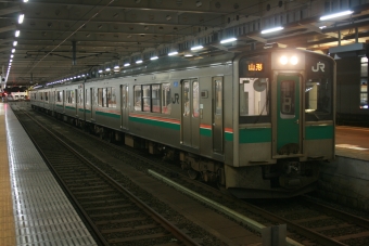 新庄駅から羽前千歳駅の乗車記録(乗りつぶし)写真