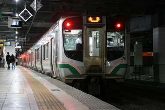 山形駅から仙台駅の乗車記録(乗りつぶし)写真