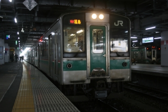仙台駅から福島駅の乗車記録(乗りつぶし)写真