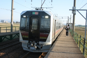 鶴岡駅から北余目駅の乗車記録(乗りつぶし)写真