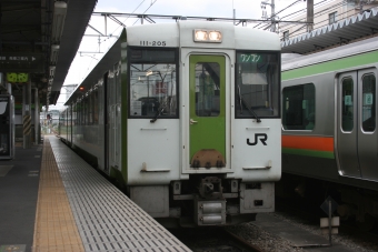 高麗川駅から高崎駅の乗車記録(乗りつぶし)写真