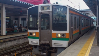 平岡駅から上諏訪駅の乗車記録(乗りつぶし)写真