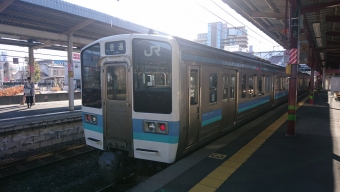 塩尻駅から新宿駅の乗車記録(乗りつぶし)写真