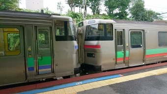 倶知安駅から桑園駅の乗車記録(乗りつぶし)写真