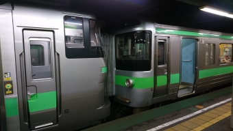 白石駅から苫小牧駅の乗車記録(乗りつぶし)写真