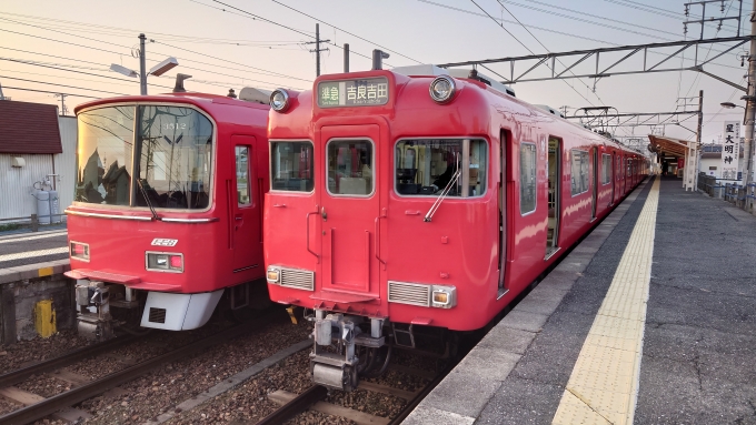鉄道乗車記録の写真:乗車した列車(外観)(1)          「746列車 普通 吉良吉田(佐屋から準急、名古屋から急行)」