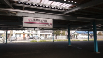 府中競馬正門前駅から新宿駅の乗車記録(乗りつぶし)写真
