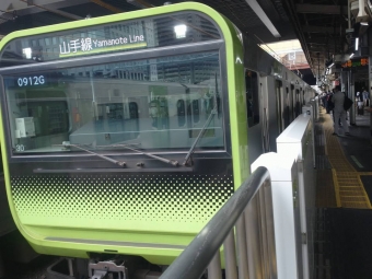 浜松町駅から御徒町駅の乗車記録(乗りつぶし)写真