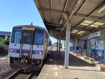 仙崎駅から長門市駅の乗車記録(乗りつぶし)写真