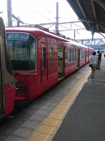 名鉄名古屋駅から豊橋駅の乗車記録(乗りつぶし)写真