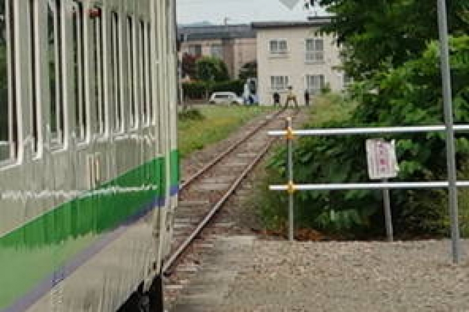 鉄道乗車記録の写真:駅舎・駅施設、様子(3)        「車止め」