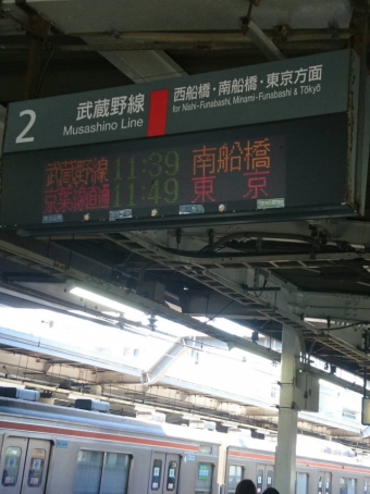 東松戸駅から南船橋駅:鉄道乗車記録の写真