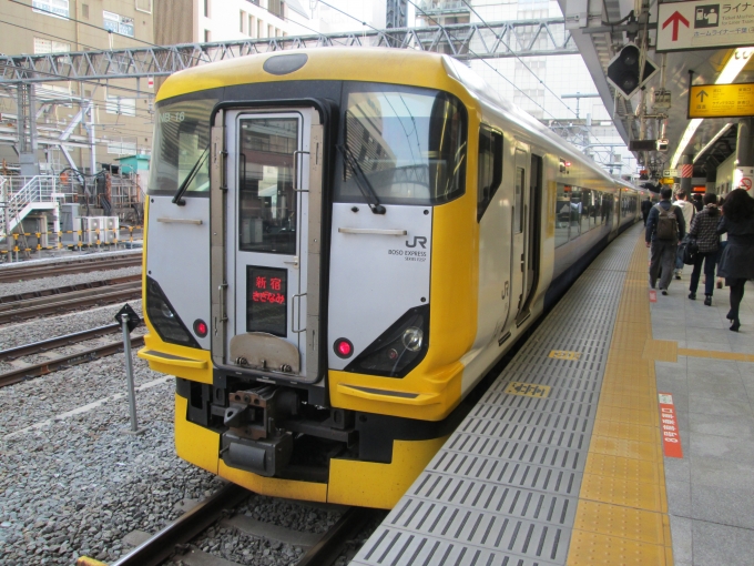 鉄道乗車記録の写真:乗車した列車(外観)(2)        「E257
特急　新宿さざなみ1号」