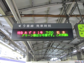 新宿駅から伊那松島駅の乗車記録(乗りつぶし)写真