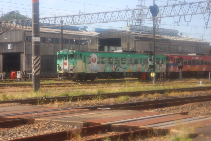 鉄道乗車記録の写真:車窓・風景(5)     「40系気動車　境線用鬼太郎列車」