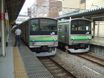 東神奈川駅から小机駅の乗車記録(乗りつぶし)写真