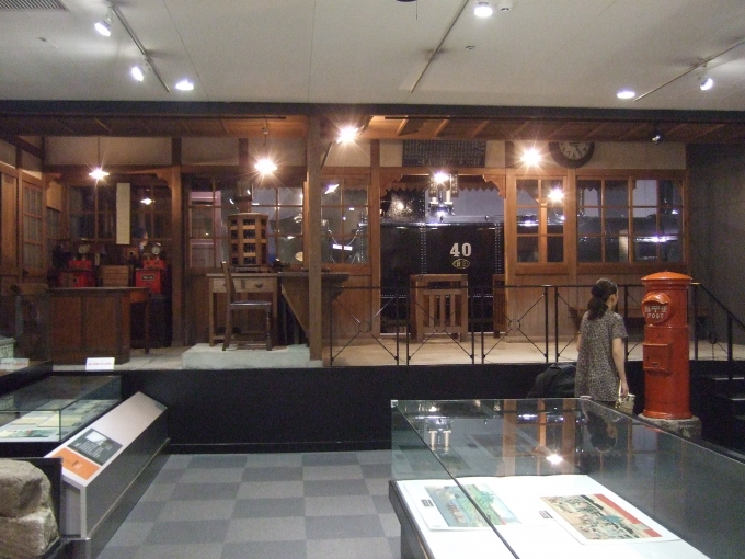 鉄道乗車記録の写真:旅の思い出(12)        「交通科学博物館の屋内展示（「昔の駅」）。」