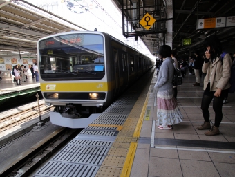 秋葉原駅から新宿駅の乗車記録(乗りつぶし)写真