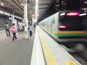 武蔵小杉駅から宇都宮駅の乗車記録(乗りつぶし)写真