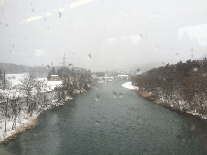 鉄道乗車記録の写真:車窓・風景(8)        「和賀川。」