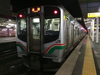 福島駅から黒磯駅の乗車記録(乗りつぶし)写真