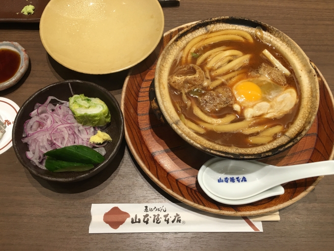 鉄道乗車記録の写真:旅の思い出(4)        「名古屋駅のエスカ地下街で食べた、生元や本店の味噌煮込みうどん。」
