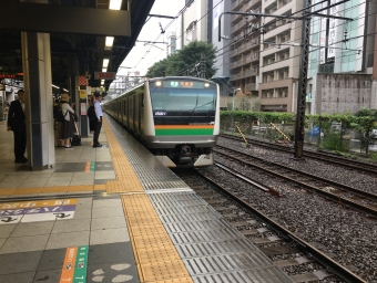 渋谷駅から宇都宮駅の乗車記録(乗りつぶし)写真
