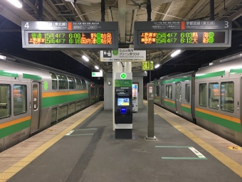 小金井駅から上野駅の乗車記録(乗りつぶし)写真