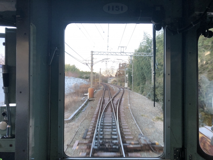 鉄道乗車記録の写真:車窓・風景(13)        「川池信号場（単線から複線へ）。」