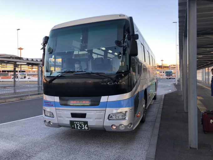 鉄道乗車記録の写真:旅の思い出(6)     「成田空港から関東自動車の高速バス、マロニエ号で宇都宮駅へ。」