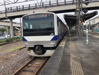 下館駅から小山駅の乗車記録(乗りつぶし)写真